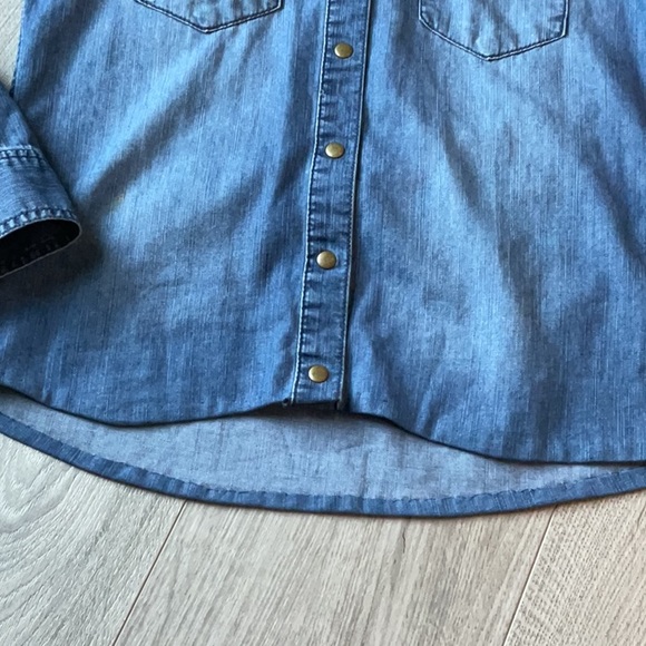 INC Denim Studded & Snap up Shirt . - Picture 9 of 10